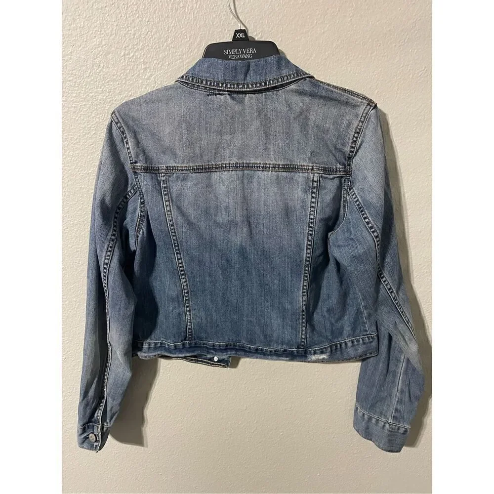 ❤️Aeropostale Crop Casual Denim Jacket